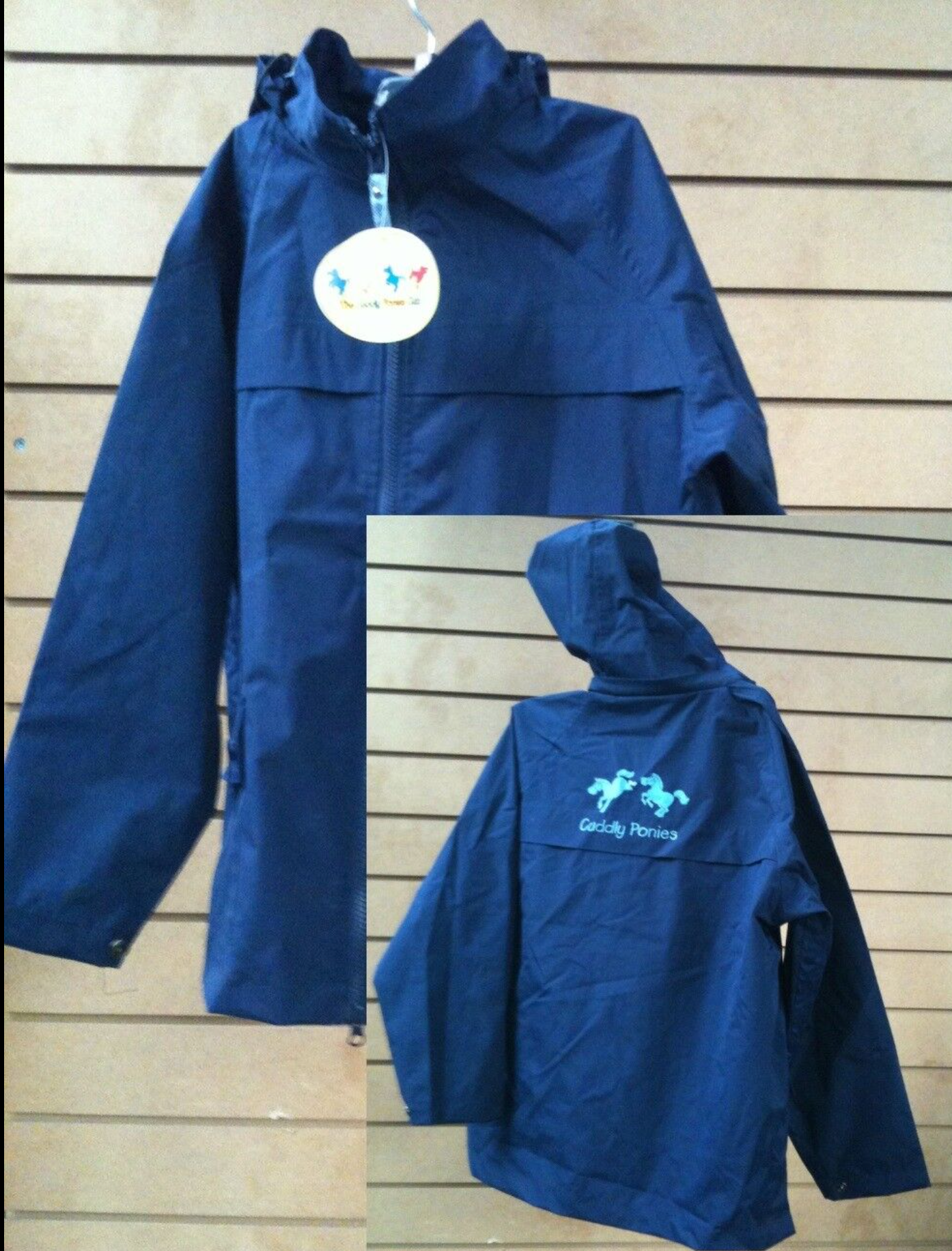 Dublin Childs Waterproof Lightweight Coat Cuddly Ponies