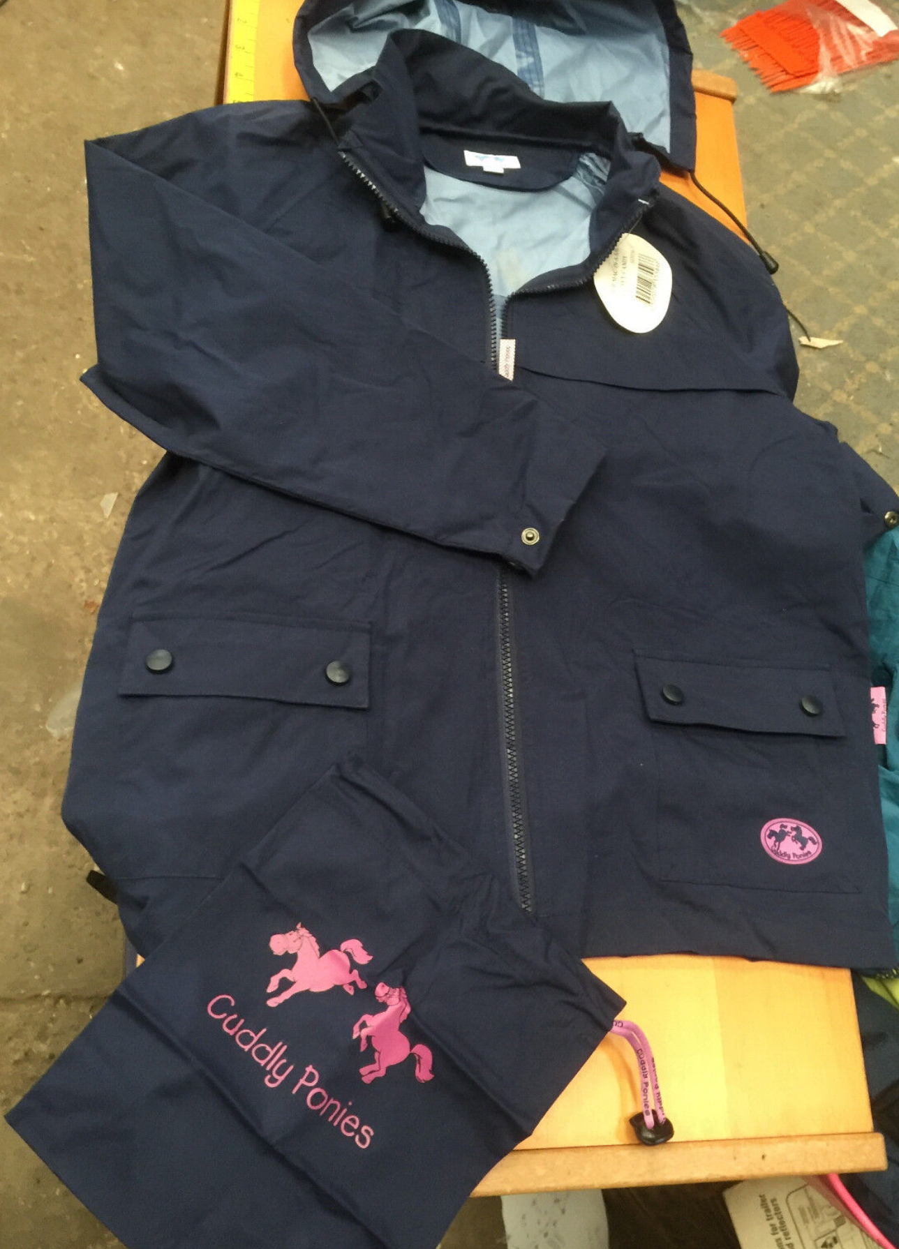 Dublin Childs Waterproof Lightweight Coat Cuddly Ponies