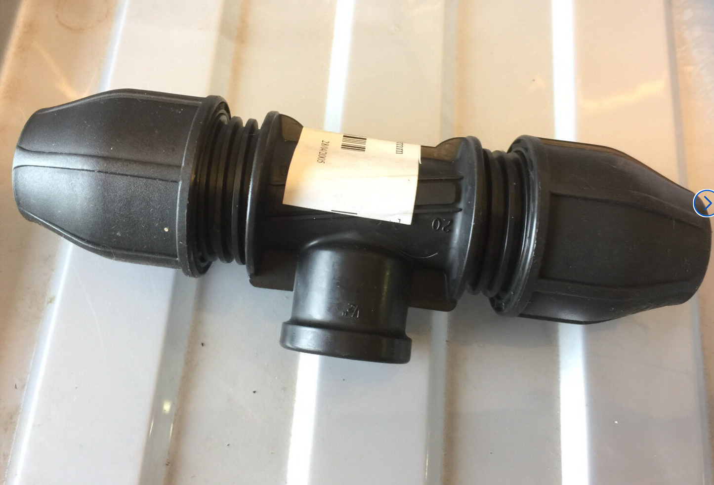 Philmac TEE 20mm Pol x 1/2" BSP FI MDPE + Plastic Water Pipe Connector 