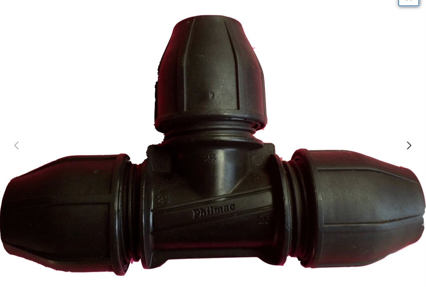 Philmac Tee 20mm Pol MDPE Water Pipe CouplerS2 ±12 (39)