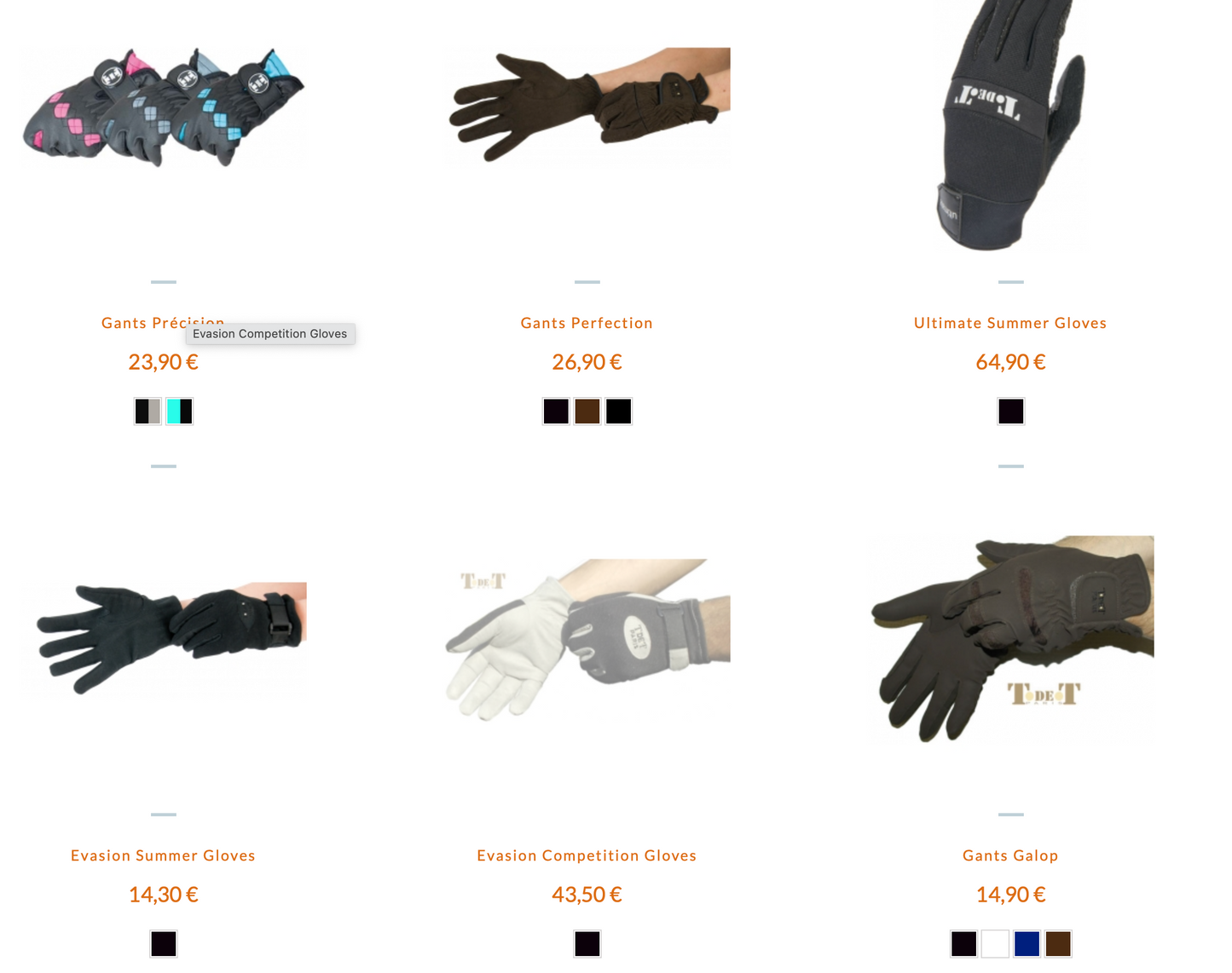 Glove (20 Pairs Bulk Lot) T de T Riding Gloves, Leather Suede assortment