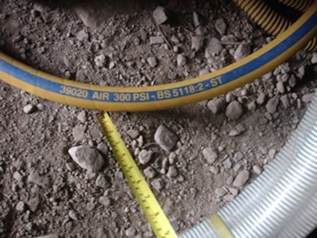Compressor Hose 40m Roll x 25mm 300 PSI Air Yellow BS300 15-20 years old Unused