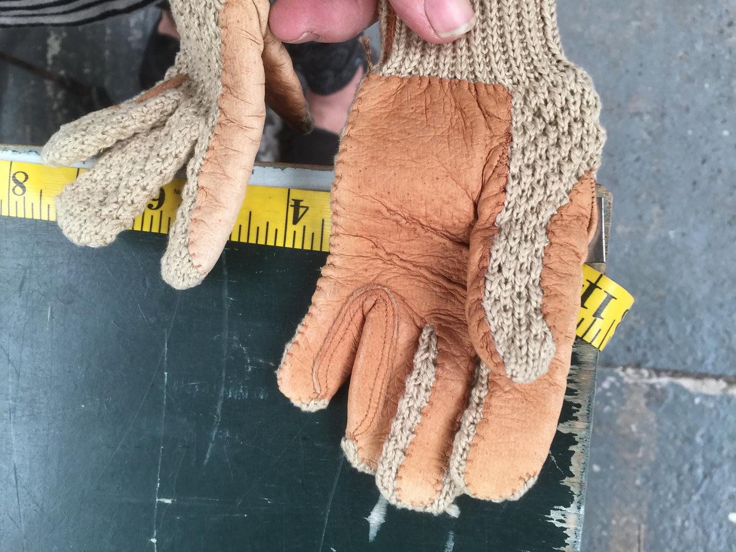 Glove (3 Pairs Bundle) Equus Knit & Leather Palm Hunting Showing Glove Ex Display  size 4 5 6 Childs